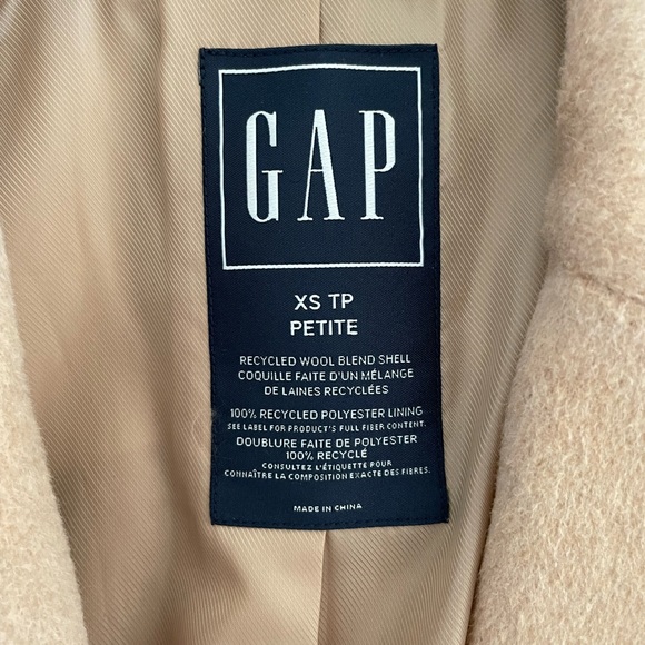 Gap Wool Blend Camel Coat XS-Petite - Picture 8 of 8